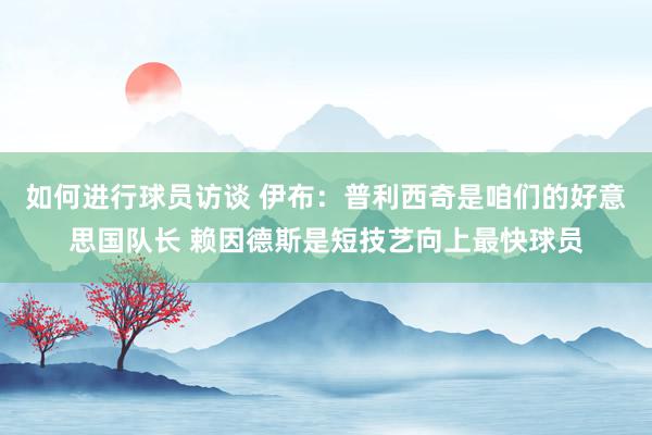 如何进行球员访谈 伊布：普利西奇是咱们的好意思国队长 赖因德斯是短技艺向上最快球员