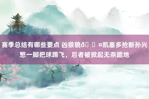 赛季总结有哪些要点 凶狠貌😤凯塞多抢断孙兴慜一脚把球踢飞，后者被掀起无奈跪地